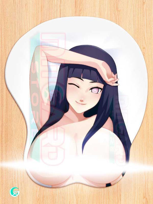 Hinata Hyuga v1 3D Mouse pad with Gel Wrist rest